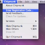 Registration nur Menu